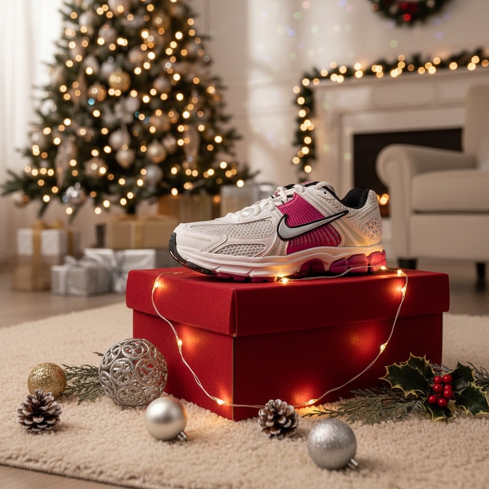 Nike Festive White and Pink Sneakers